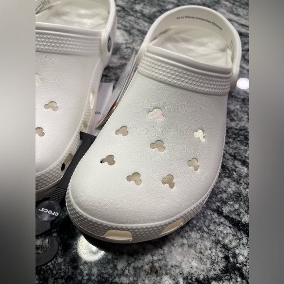 Disney Parks Mickey ears Crocs White M10/W12 - Picture 6 of 12